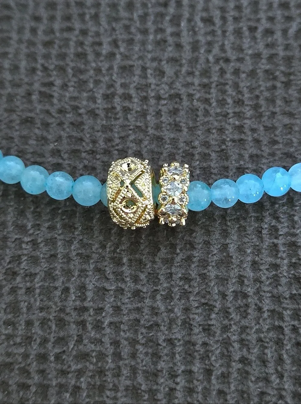 MacRae & Co. Blue Quartz with Charm Duo✌️ Necklace - NWT